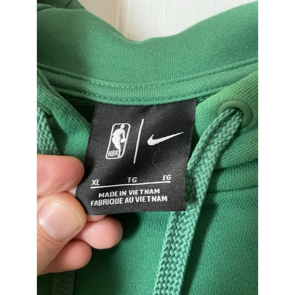 Nike NBA Boston Celtics Courtside Pullover Hoodie Green Black Men's XL
